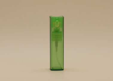Bình xịt nước hoa thủy tinh trong suốt màu xanh lá cây có nắp chai hình chữ nhật AS
