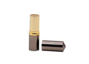 Bạc Xám Aluminium Lip Balm Tube 3.5g Pointed Lipstick Container