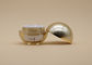 Kem mỹ phẩm vàng Jar Hình dạng hình cầu In logo tùy chỉnh cho chăm sóc cá nhân