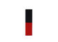 Square Lip Balm ống nam châm nhôm có gân với màu đen và đỏ
