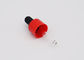 18mm Pipet nhựa nhỏ giọt đỏ Đóng cửa màu đen mờ Teat cho tinh dầu