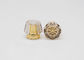 Chai nước hoa bằng nhôm vàng không tràn Thiết kế có kết cấu với cổ áo lõm