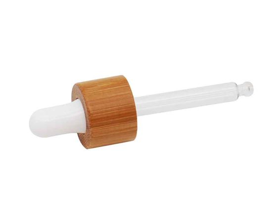chất lượng  Regular Bamboo Essential Oil Dropper Bamboo Glass Dropper Caps Bamboo 18mm Dropper Lip For Bottles nhà máy sản xuất