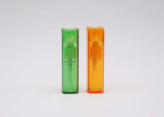 10ml Máy kiểm tra nước hoa có thể bơm lại Chai vuông Pet Atomizer Nhựa đầy màu sắc