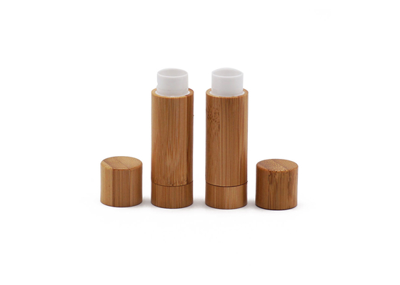 Son dưỡng môi mỹ phẩm rỗng tùy chỉnh Son môi tre bao phủ 3,5g