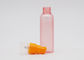 Màu hồng mờ 18mm 60ml Chai xịt nhựa có thể bơm lại với bơm Orange Fine Mist