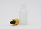 50ml Frosted Clear Oil Chai Chai tinh dầu thủy tinh với giọt vàng mờ