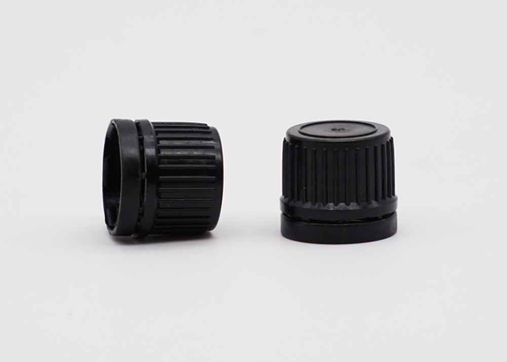 18mm 20mm màu đen nhựa giả mạo chứng minh nắp vít cho chai