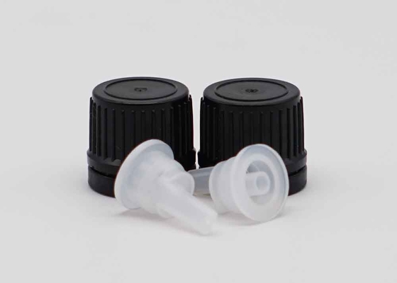 18mm 20mm màu đen nhựa giả mạo chứng minh nắp vít cho chai