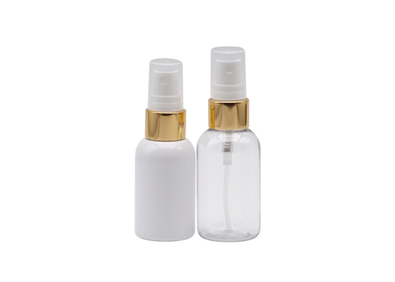 Chai xịt nhựa bỏ túi du lịch Hình trụ 30ml với cổ nhôm vàng