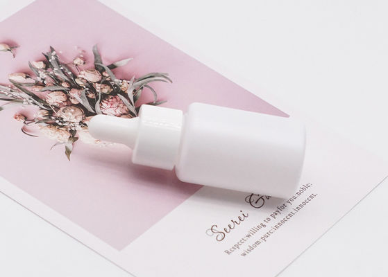 Chai thủy tinh nhỏ giọt màu trắng Chai 15ml Tinh dầu rỗng Mỹ phẩm