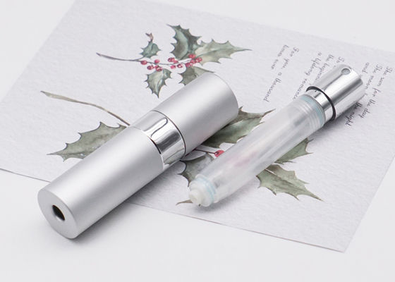 Empty Twist Up Perfume Tester Chai 8ml 10ml Nhôm thủy tinh tròn 10ml Xịt phun sương có thể bơm lại