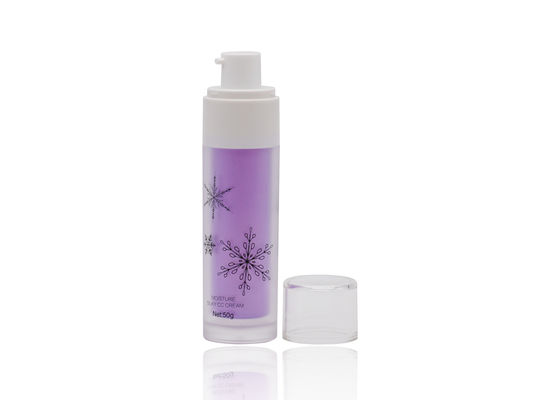 50ml Frosted Purple Cream Spray Chai Half Cap Với màn hình lụa đen