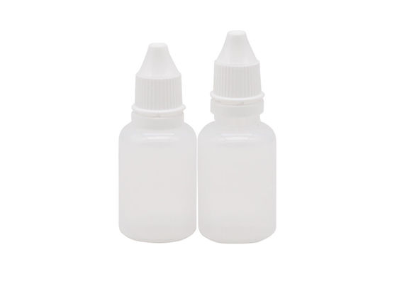 Chai rỗng nhỏ mắt bằng nhựa PE 15ml có thể bơm lại trong suốt